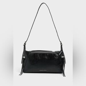 Charles & Keith Xylia Shoulder Bag - Noir